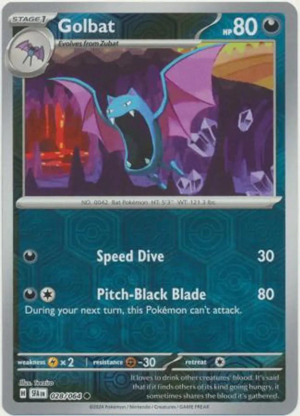 Golbat - 028/064 - Common Reverse Holo 1