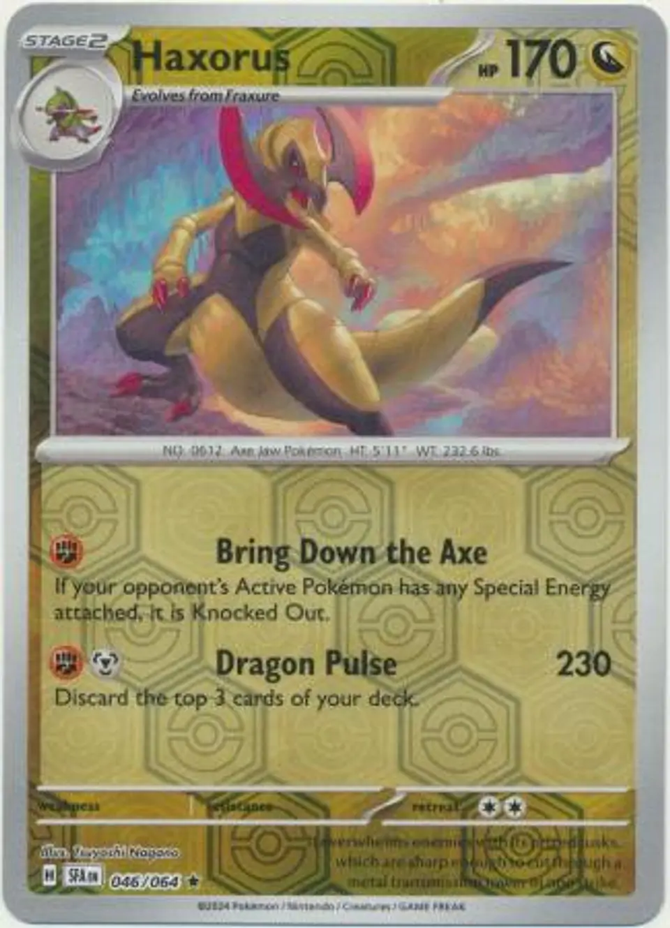 Haxorus - 046/064 - Reverse Holo Rare 1