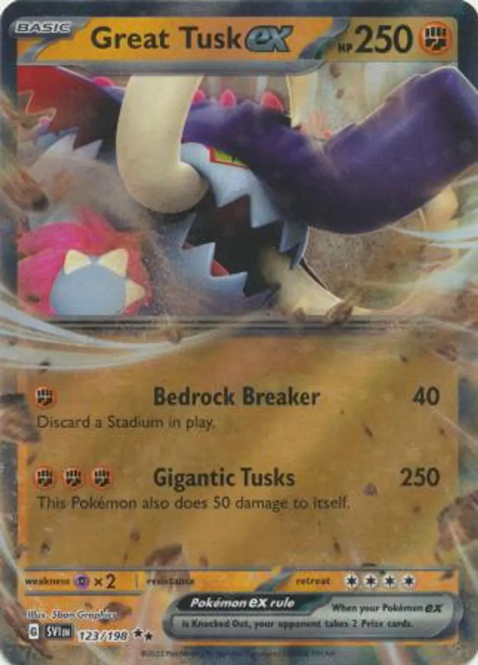 Great Tusk ex - 123/198 - Ultra Rare 1