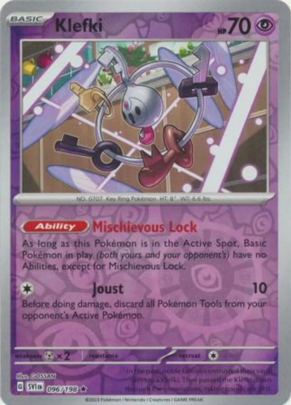 Klefki - 096/198 - Holo Rare Reverse Holo 1