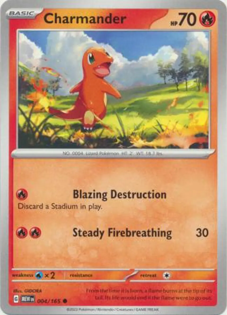 Charmander - 004/165 - Common 1