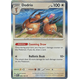 Dodrio - 085/165 - Holo Rare (Español)