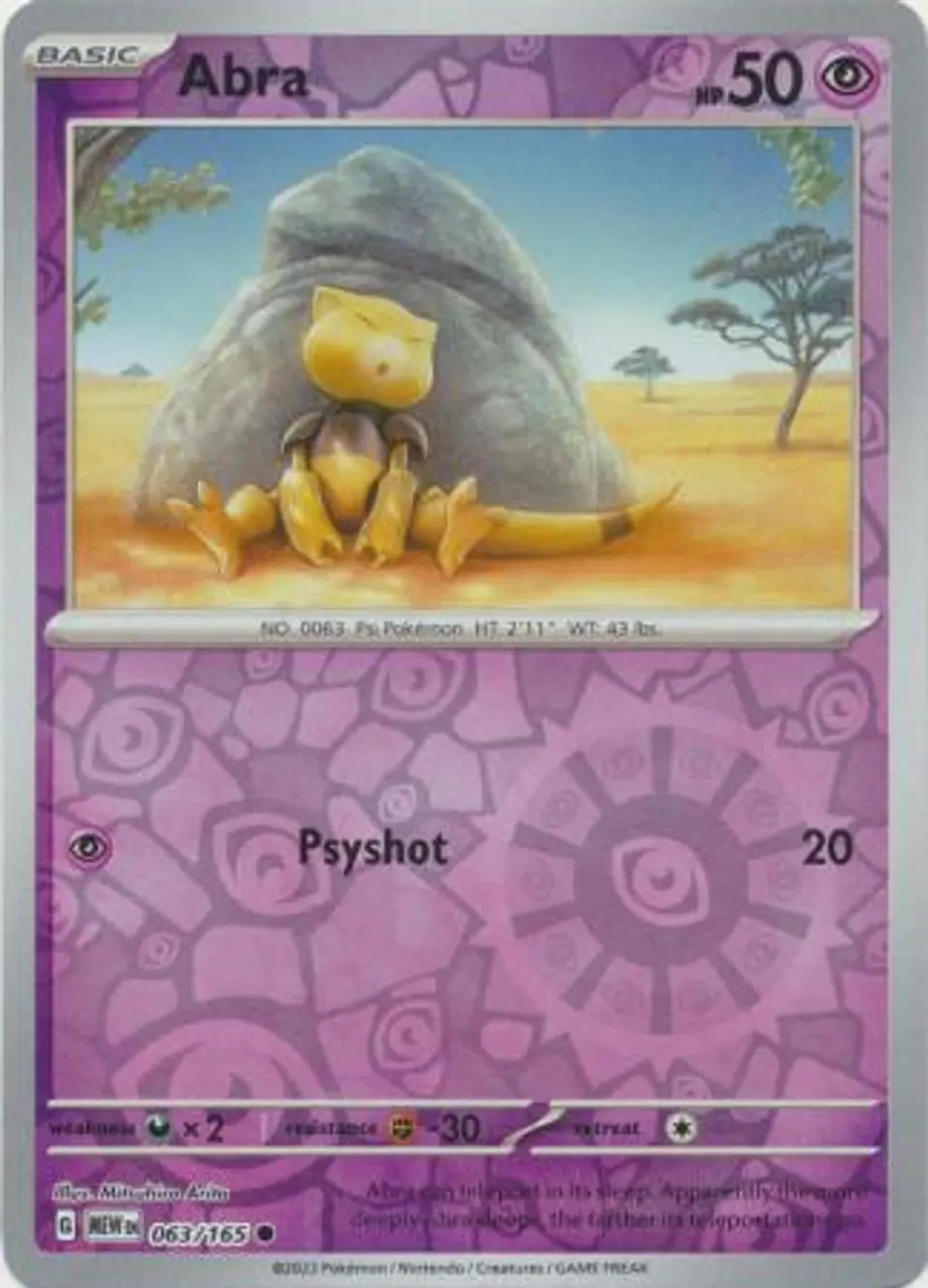 Abra - 063/165 - Common Reverse Holo (Español) 1