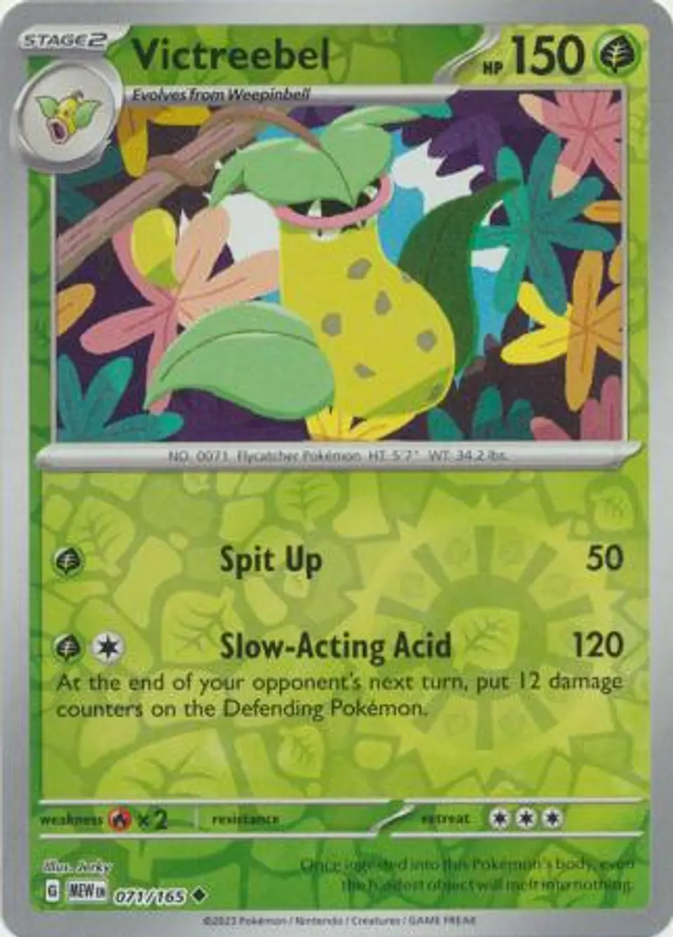 Victreebel - 071/165 - Uncommon Reverse Holo 1
