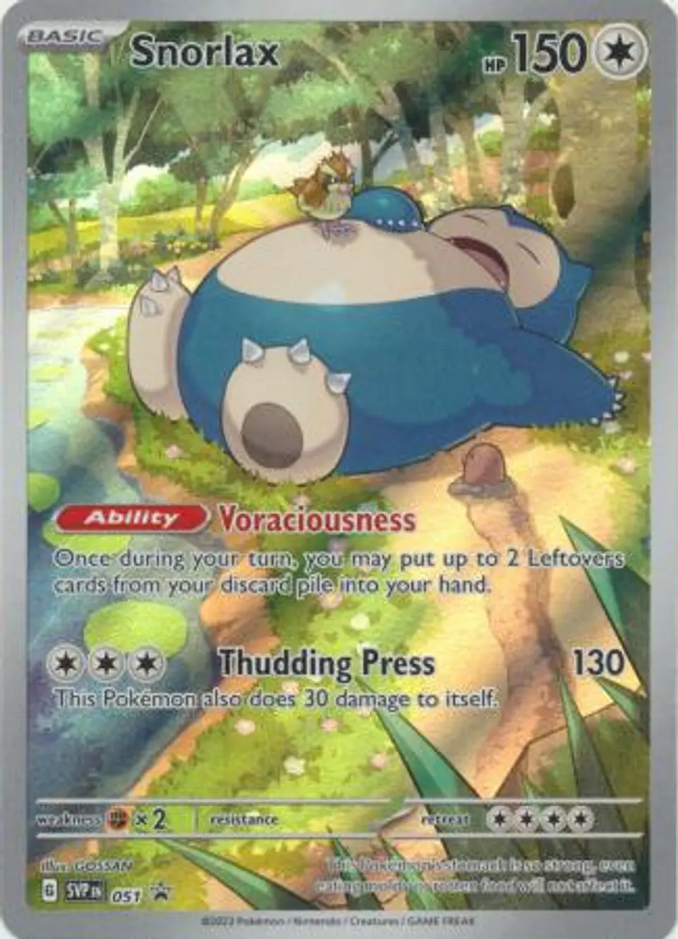 Snorlax - SVP051 - Illustration Rare Promo 1
