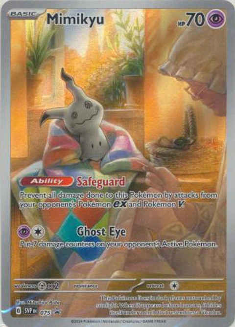 Pokemon TCG Mimikyu - SVP075 - Illustration Rare Promo Ingles