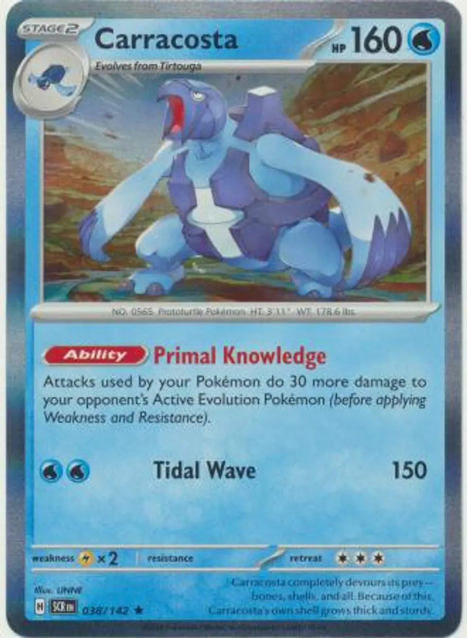 Carracosta - 038/142 - Holo Rare 1