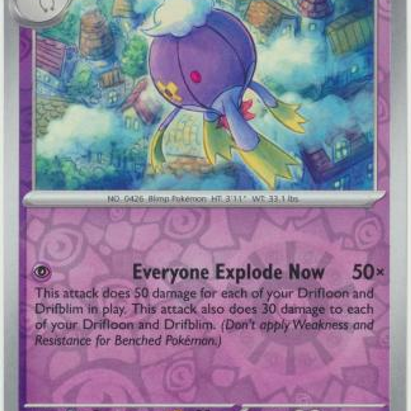 Drifblim - 061/142 - Uncommon Reverse Holo