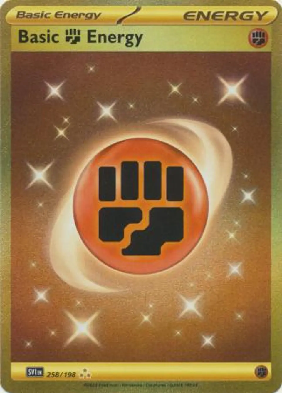 Basic Fighting Energy - 258/198 - Gold Secret Rare 1