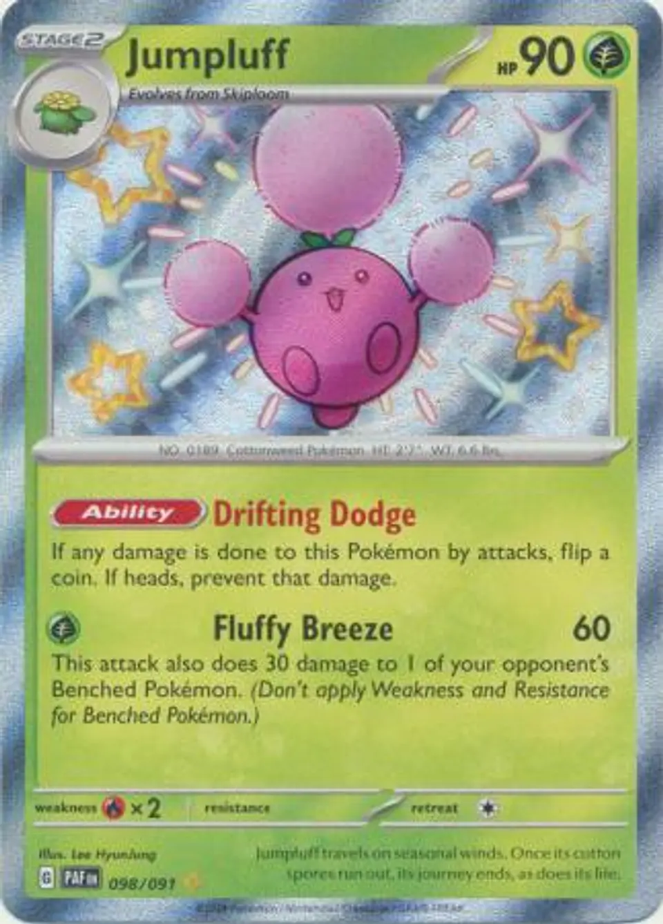 Jumpluff - 098/091 - Shiny Rare (Español) 1