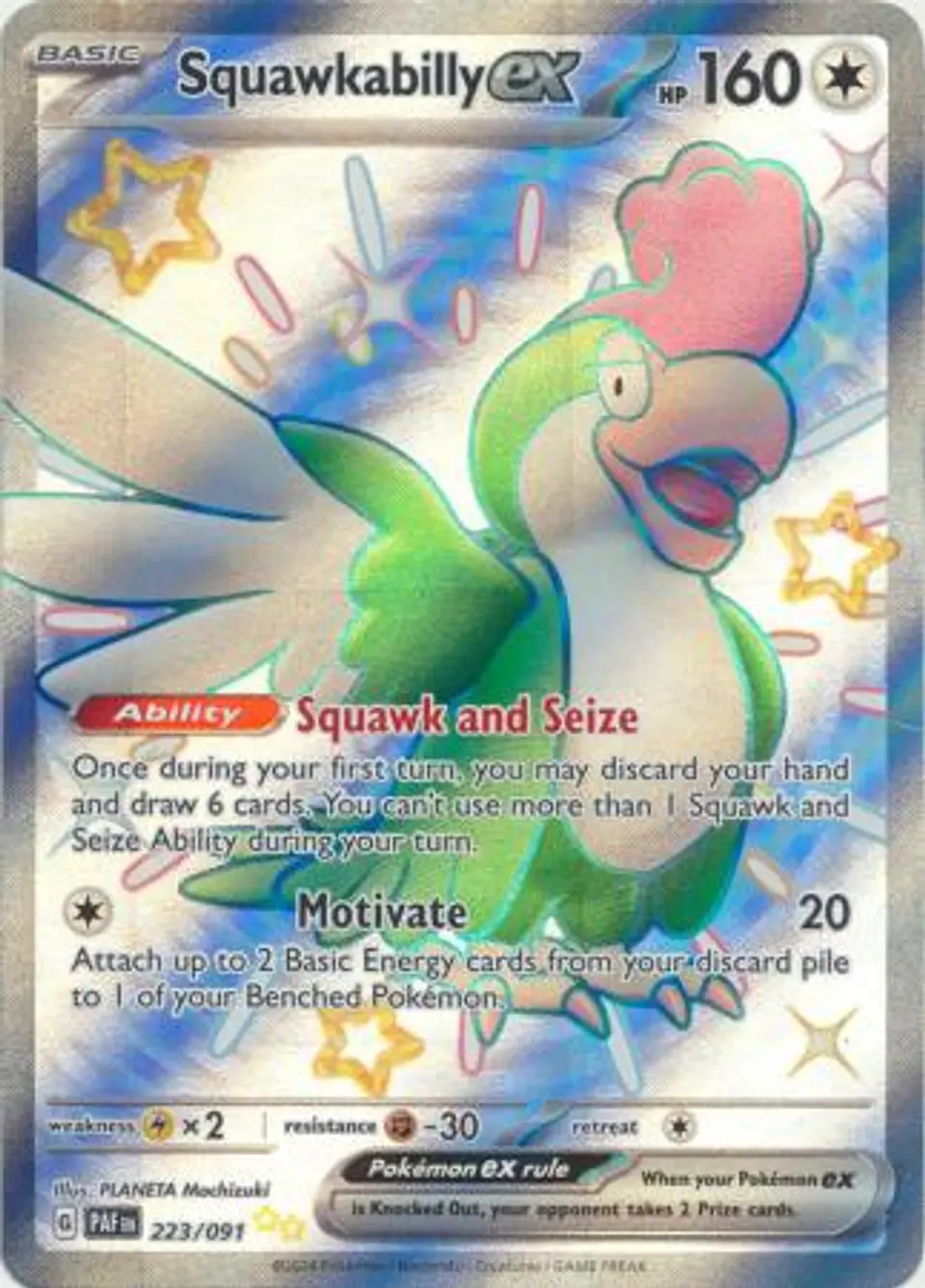 Squawkabilly ex - 223/091 - Shiny Ultra Rare 1