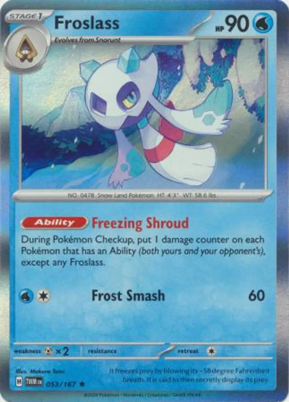 Froslass - 053/167 - Holo Rare 1