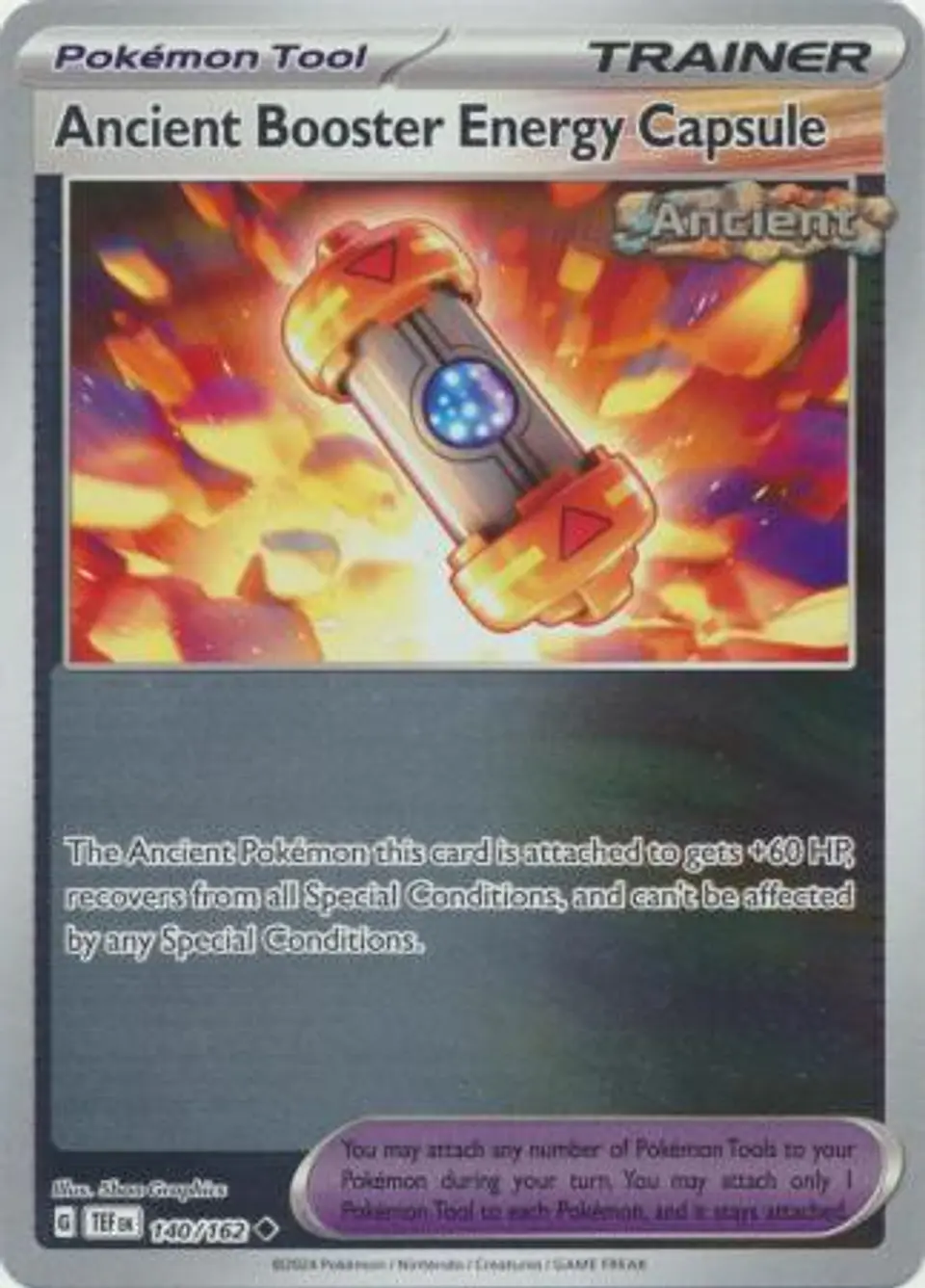 Ancient Booster Energy Capsule - 140/162 - Uncommon Reverse Holo 1