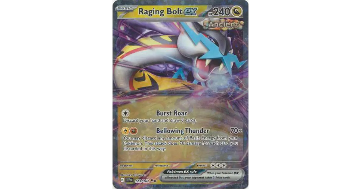 Raging Bolt ex - 123/162 - Ultra Rare