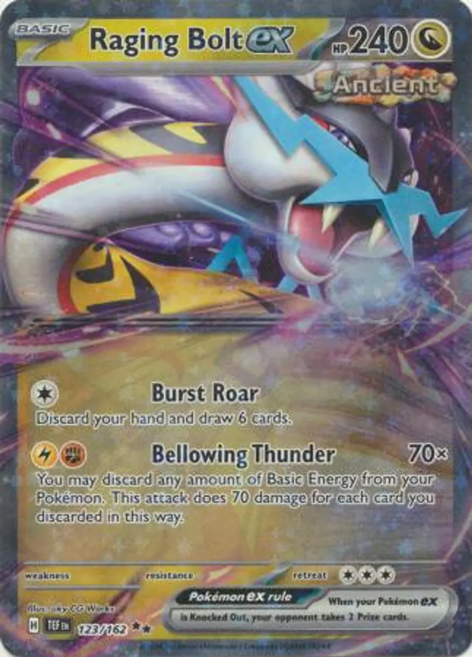 Raging Bolt ex - 123/162 - Ultra Rare 1