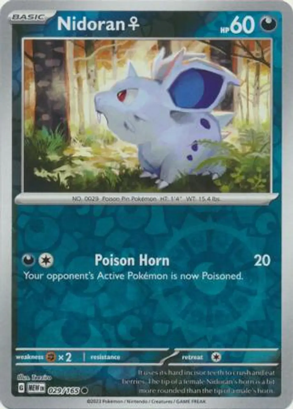 Nidoran - 029/165 - Common Reverse Holo 1