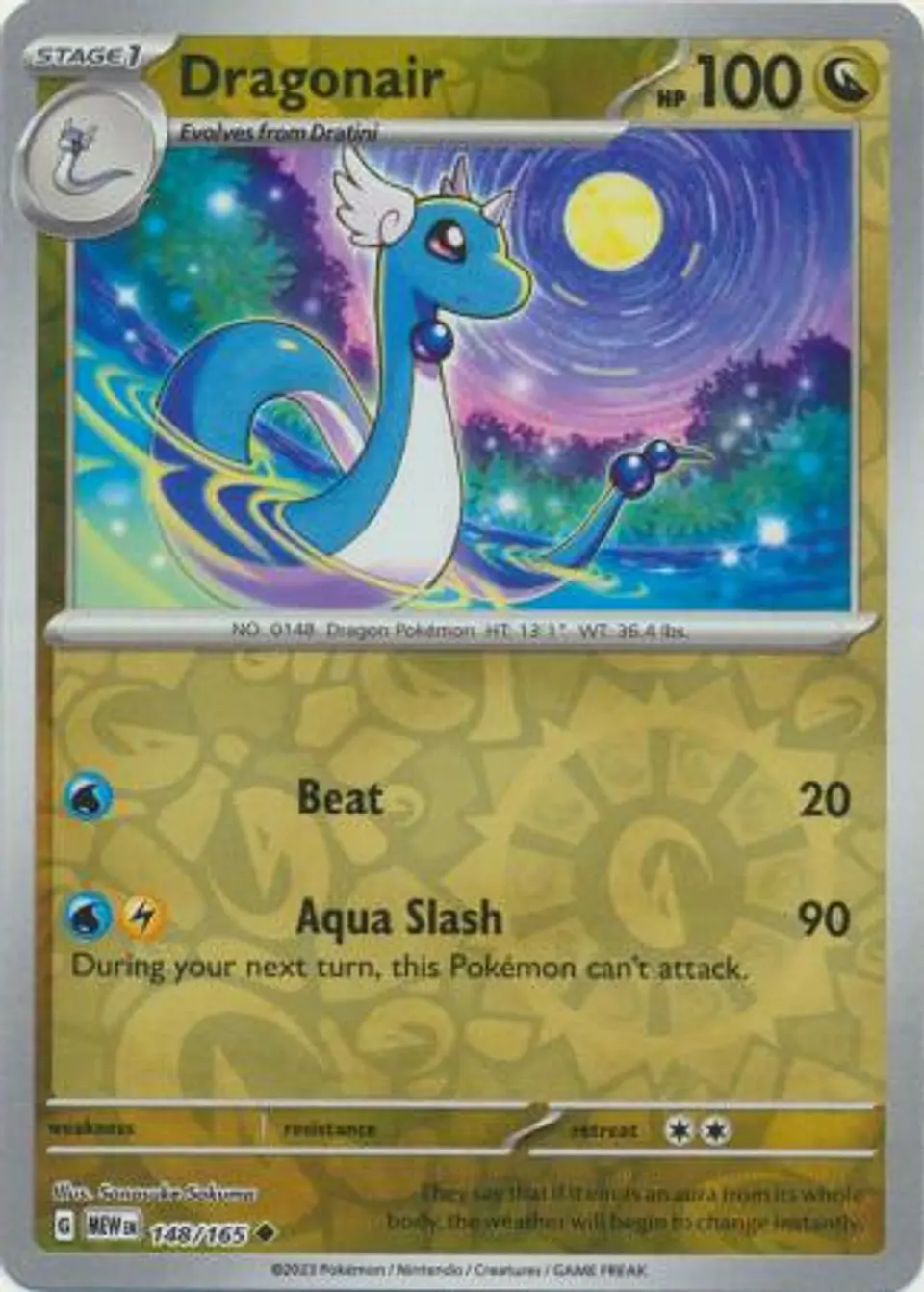 Dragonair - 148/165 - Uncommon Reverse Holo 1