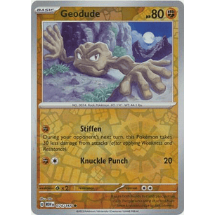 Geodude - 074/165 - Common Reverse Holo