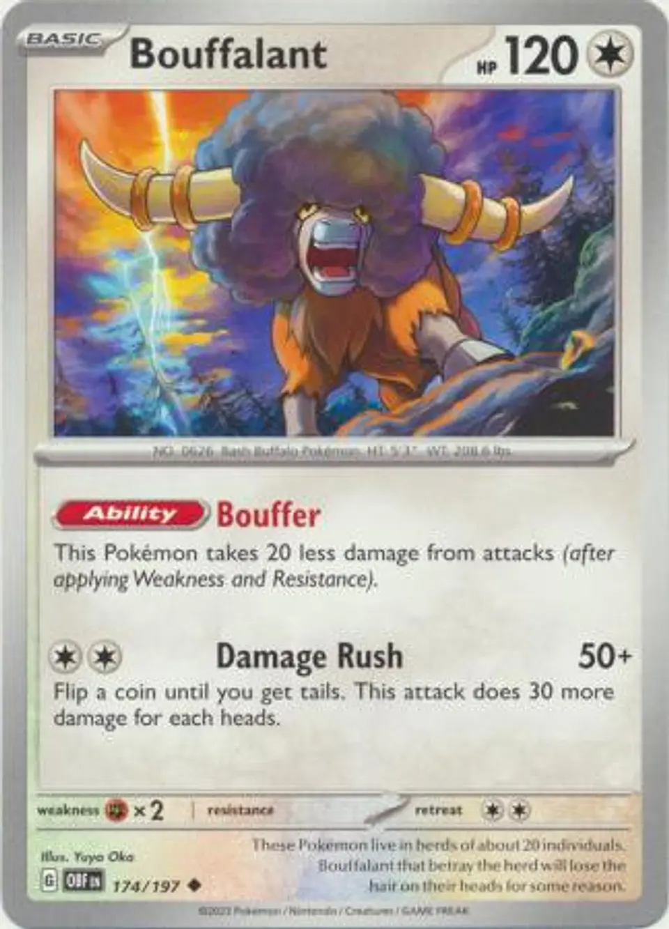 Bouffalant - 174/197 - Uncommon 1