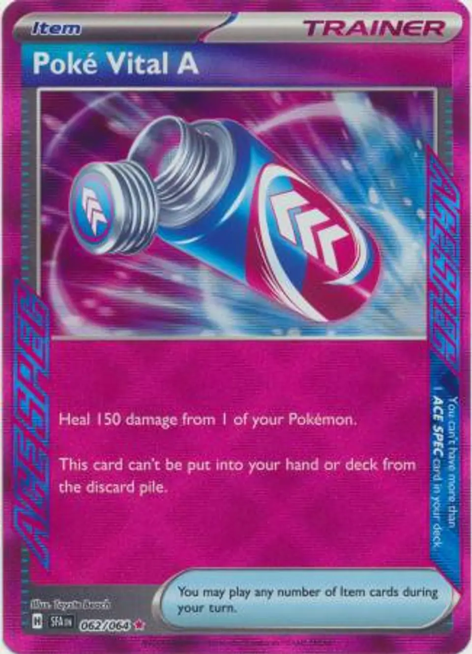 Poke-Vital A - 062/064 - Ace Rare (Español) 1
