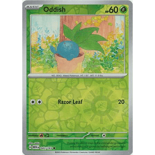 Oddish - 043/165 - Common Reverse Holo (Español)