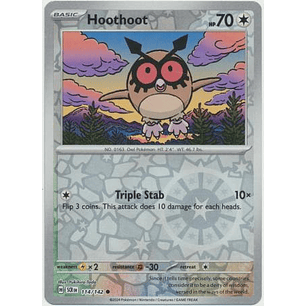 Hoothoot - 114/142 - Common Reverse Holo