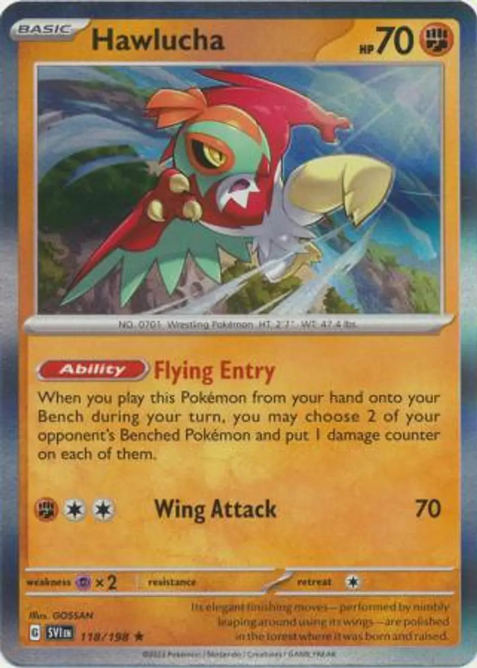 Hawlucha - 118/198 - Holo Rare 1