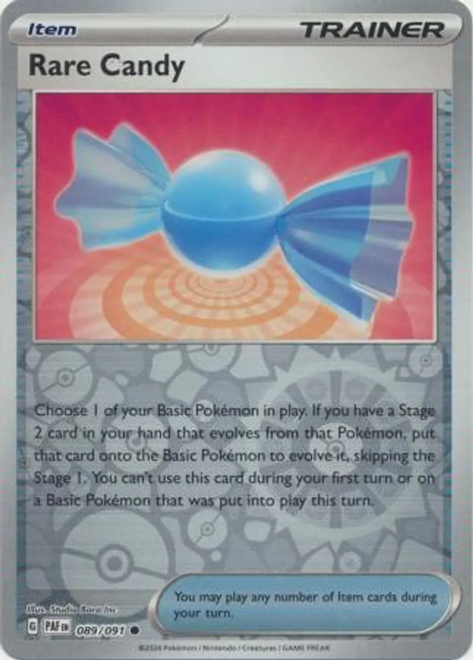 Rare Candy - 089/091 - Common Reverse Holo 1