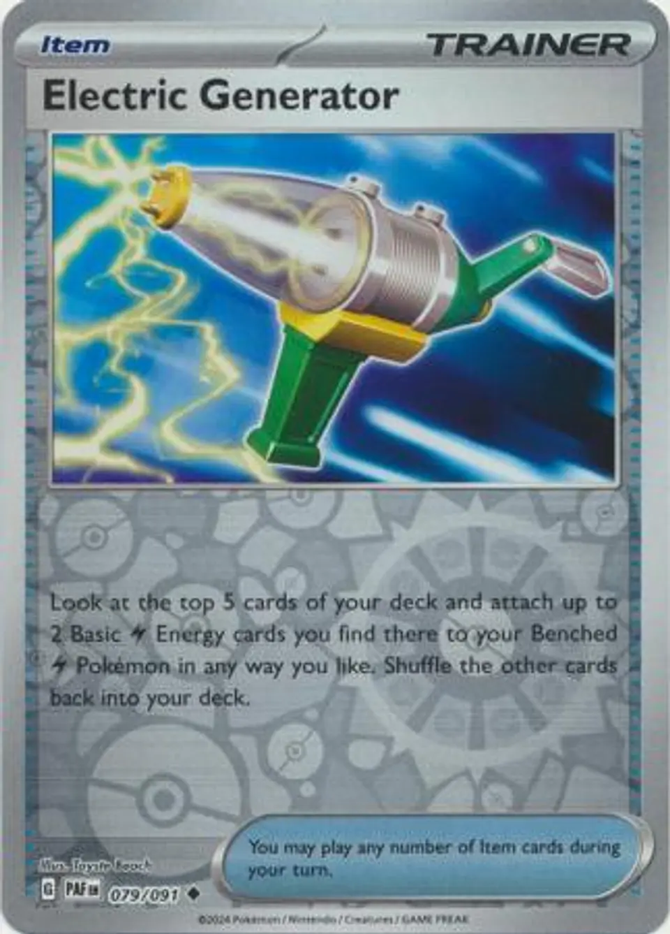 Electric Generator - 079/091 - Uncommon Reverse Holo 1