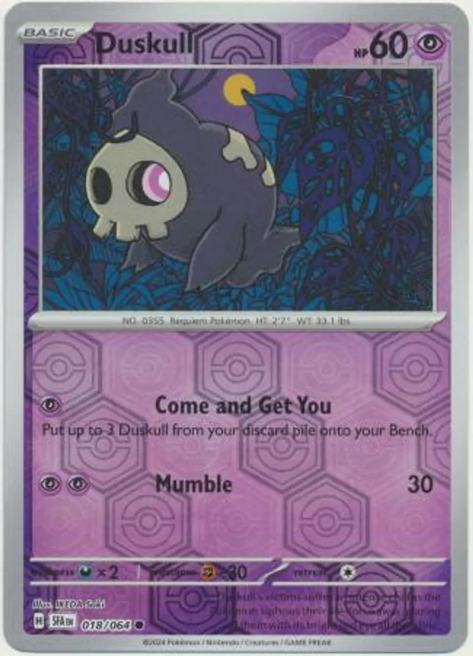 Duskull - 018/064 - Common Reverse Holo (Español) 1