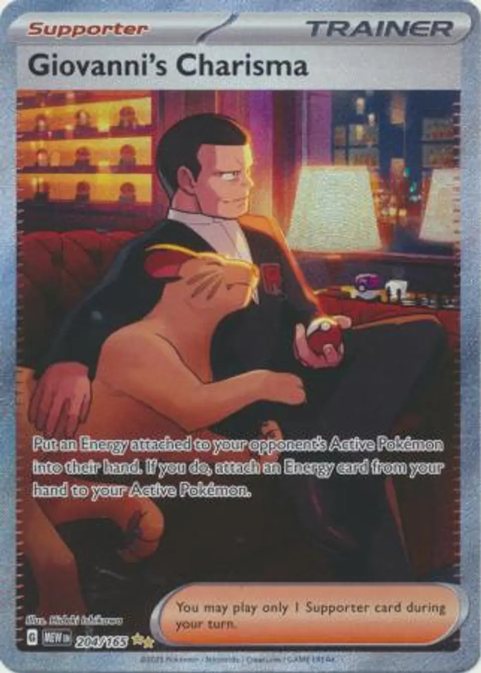 Giovanni's Charisma - 204/165 - Special Illustration Rare (Español) 1