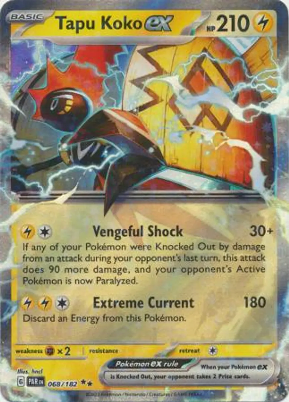 Tapu Koko ex - 068/182 - Ultra Rare 1