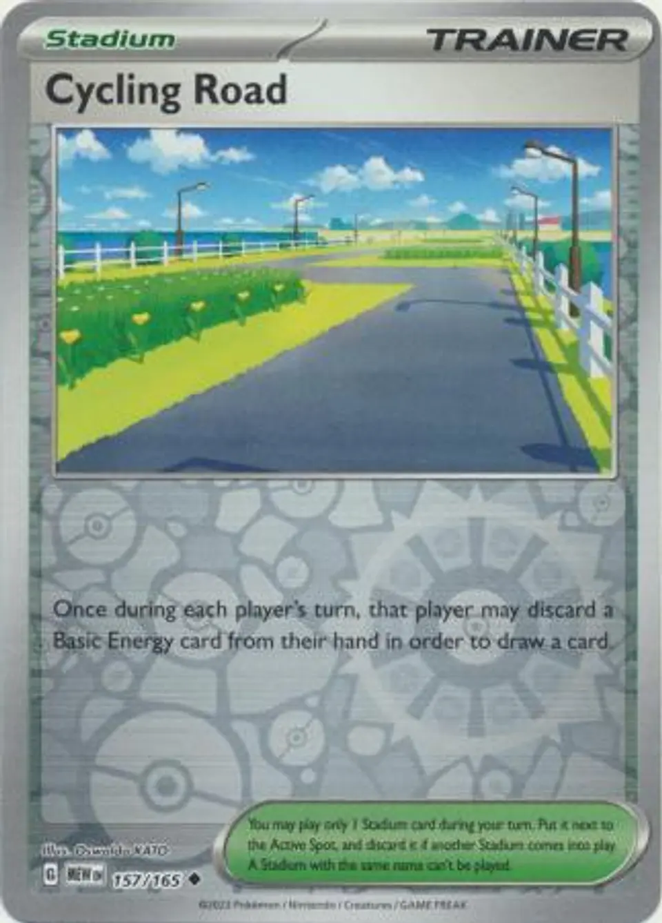 Cycling Road - 157/165 - Uncommon Reverse Holo 1