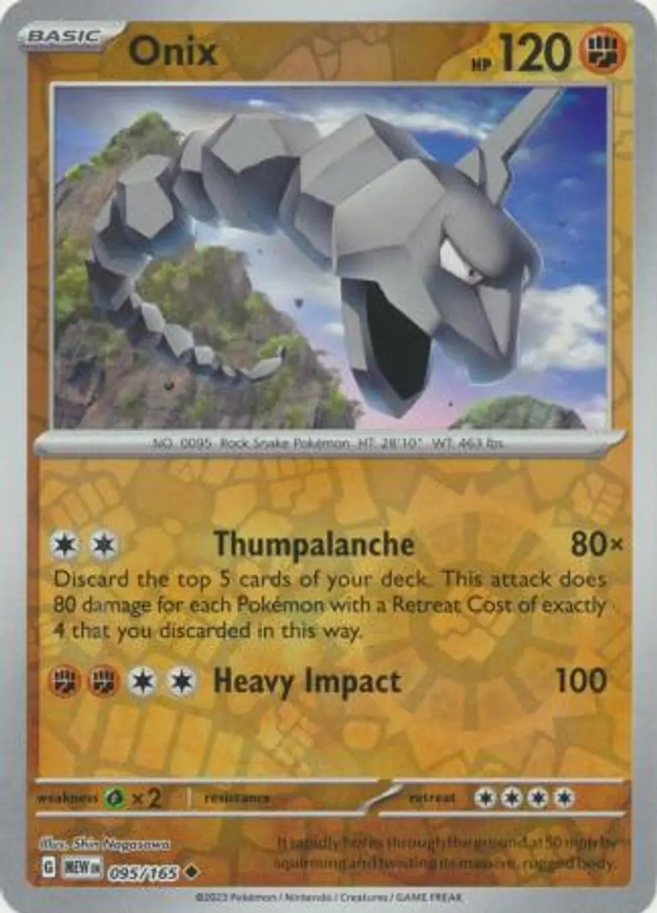 Onix - 095/165 - Uncommon Reverse Holo 1