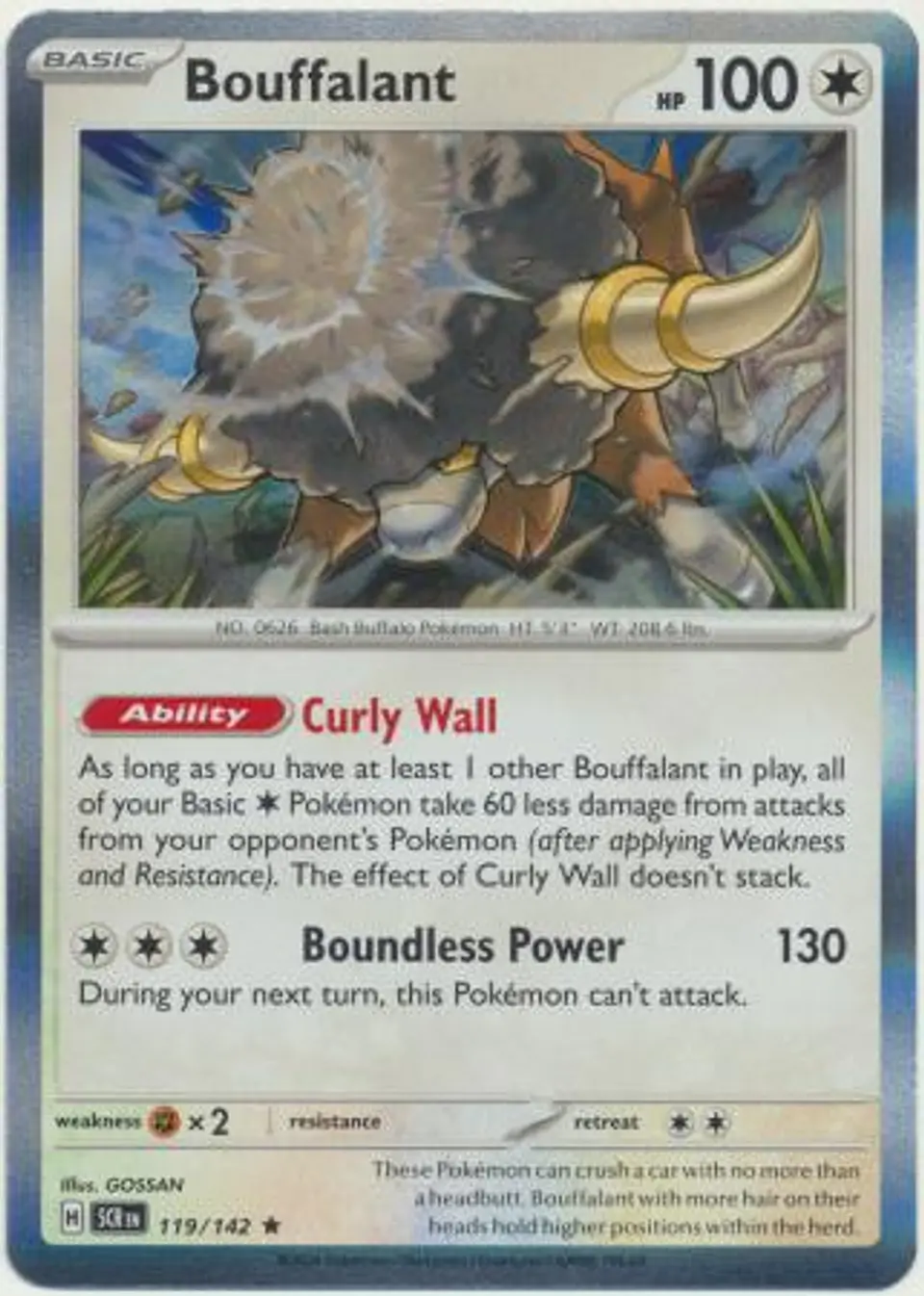 Bouffalant - 119/142 - Holo Rare (Español) 1