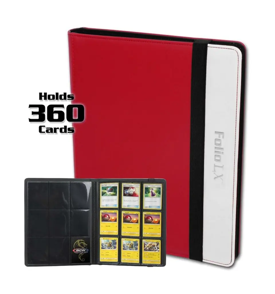 PRO-FOLIO 9-POCKET LX RED & WHITE 1