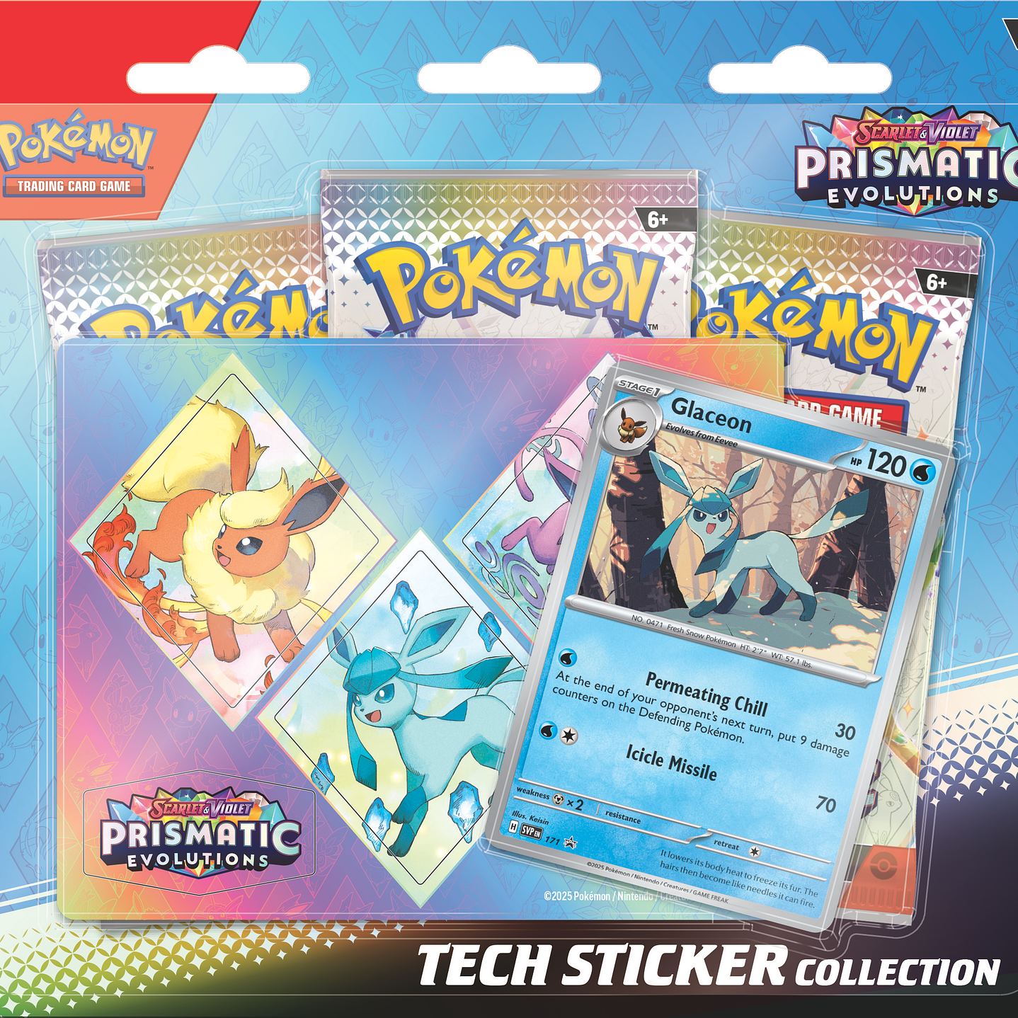 [PreVenta] Prismatic Evolutions - Tech Sticker Collection Español 1