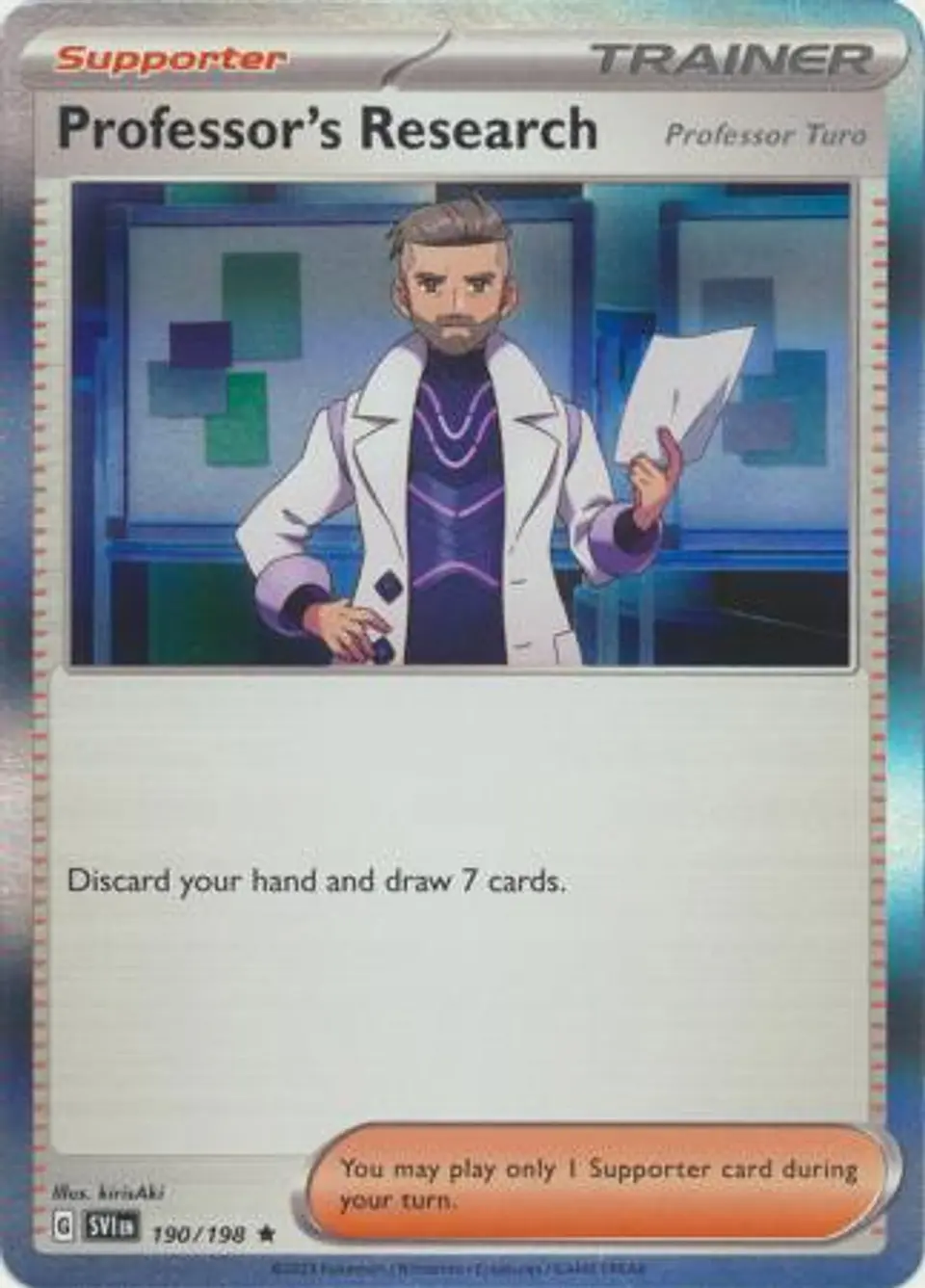 Professor's Research (Professor Turo) - 190/198 - Holo Rare 1