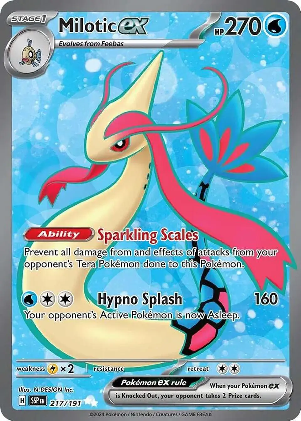 Milotic ex - 217/191 - Full Art Secret Rare 1