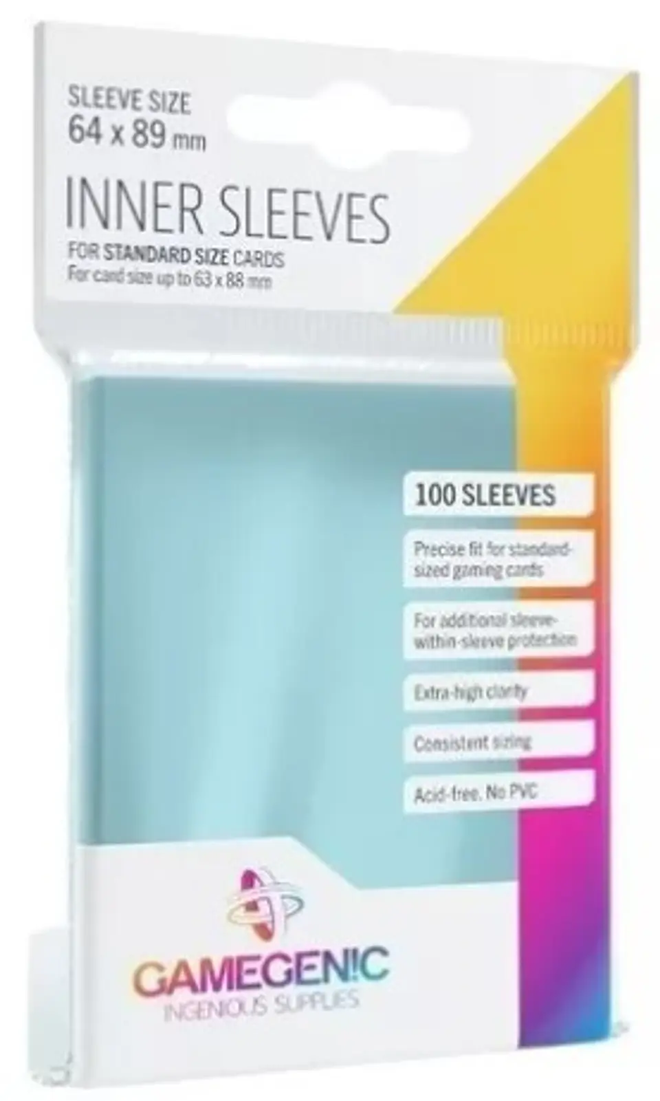 INNER SLEEVES 64X89 GAMEGENIC 100 1