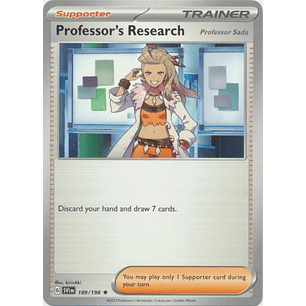 Professor's Research (Professor Sada) - 189/198 - Rare Theme Deck Exclusive (Español)