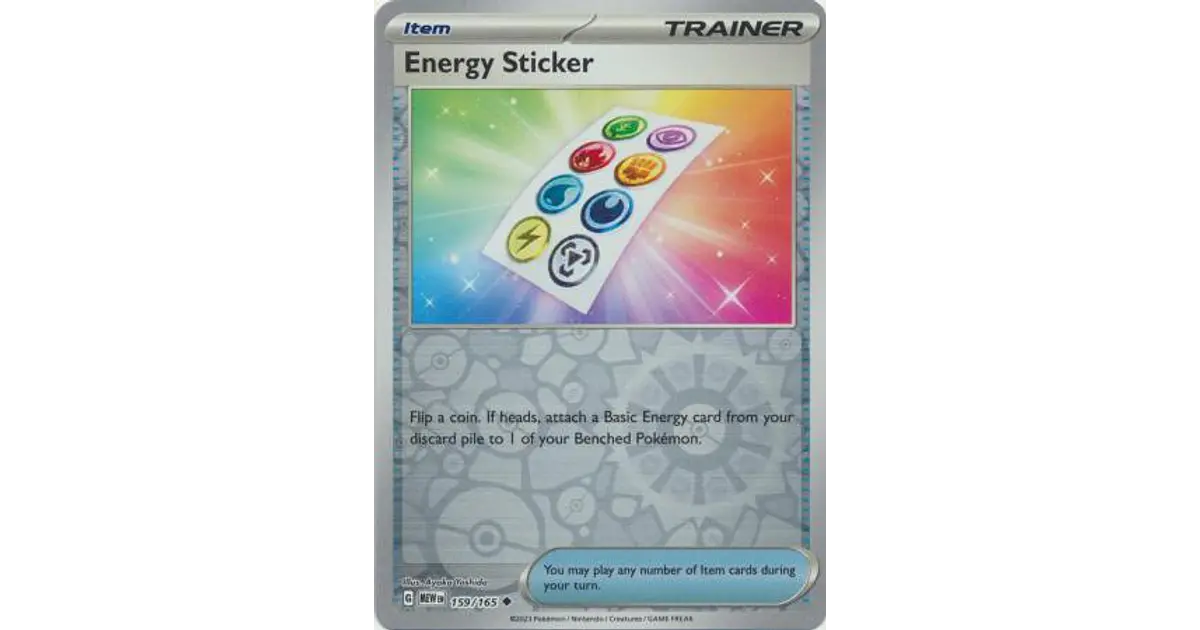 Energy Sticker - 159/165 - Uncommon Reverse Holo