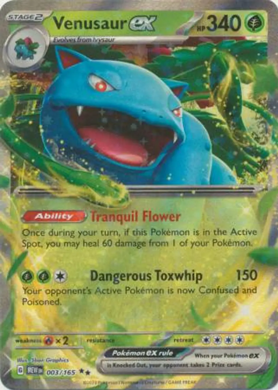 Venusaur ex - 003/165 - Ultra Rare (Español) 1