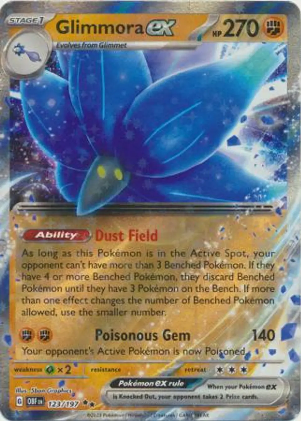 Glimmora ex - 123/197 - Ultra Rare (Español) 1