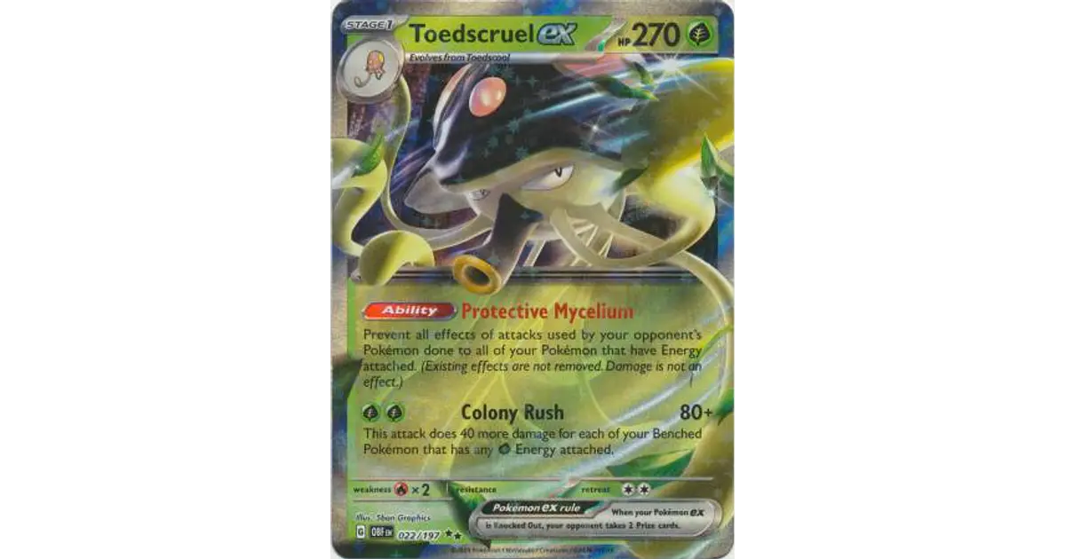 Toedscruel ex - 022/197 - Ultra Rare (Español)
