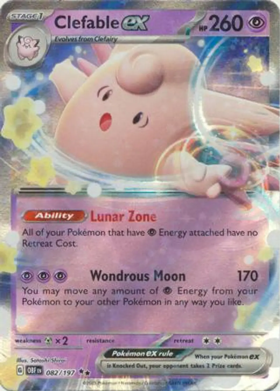 Clefable ex - 082/197 - Ultra Rare (Español) 1