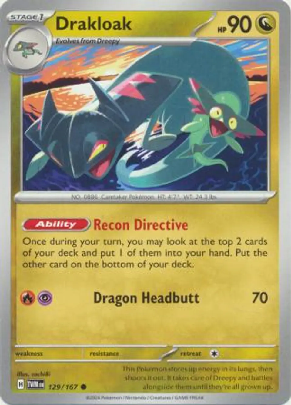 Drakloak - 129/167 - Common 1
