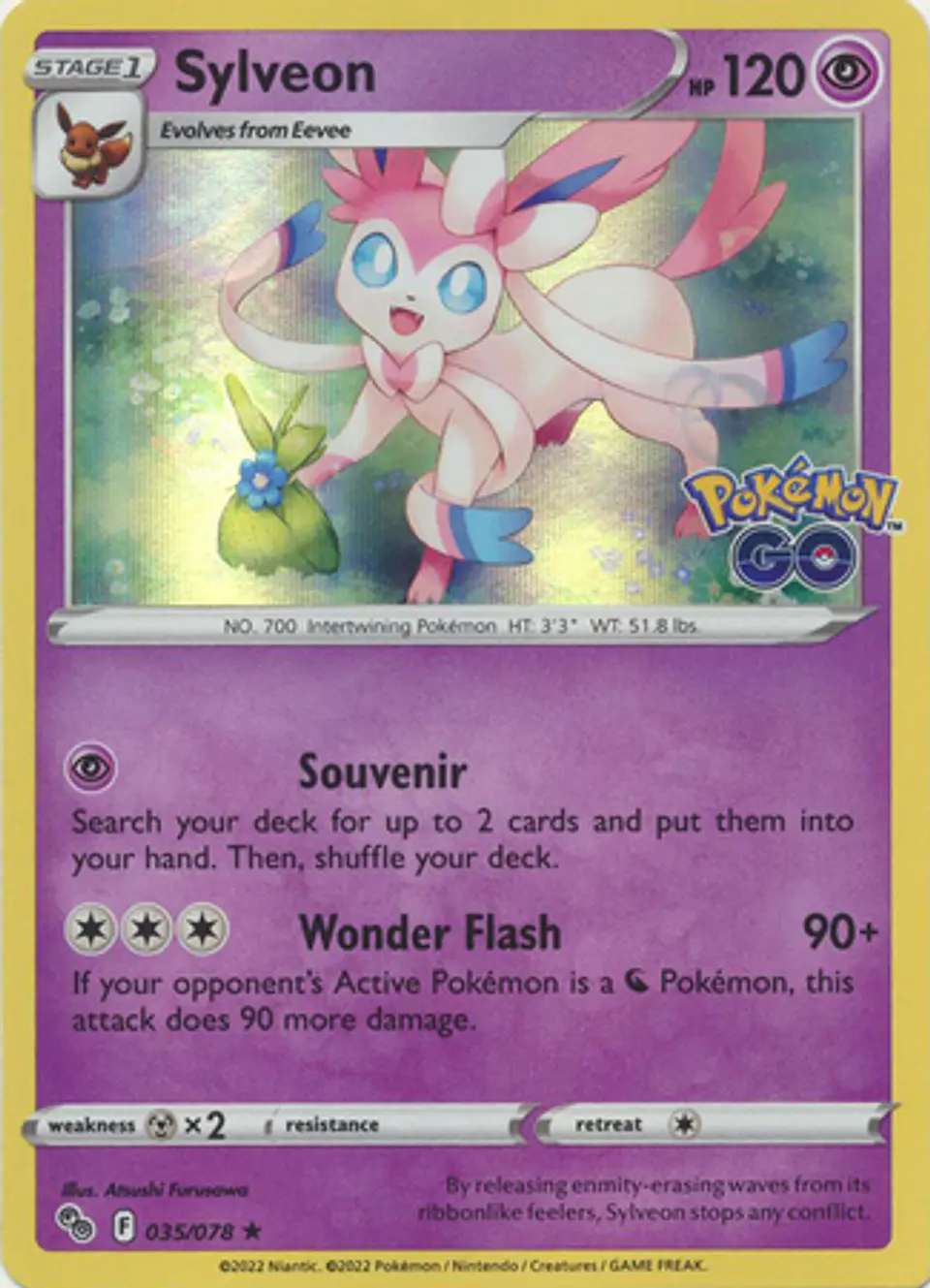 Sylveon - 035/078 - Holo Rare (Español) 1