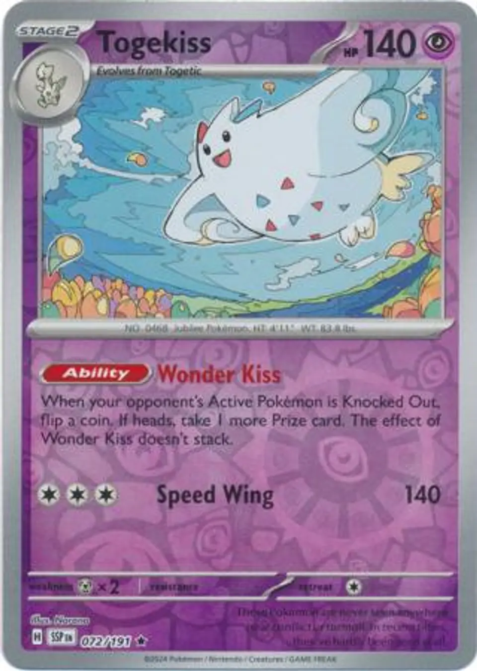 Togekiss - 072/191 - Reverse Holo Rare 1