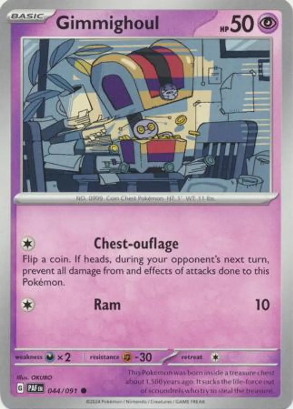 Gimmighoul - 044/091 - Common (Español) 1